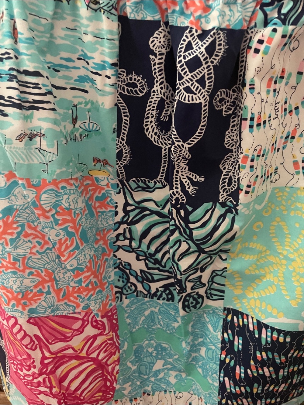 Lilly Pulitzer Multicolor Patchwork Coral Reef Skirt - Picture 3 of 3